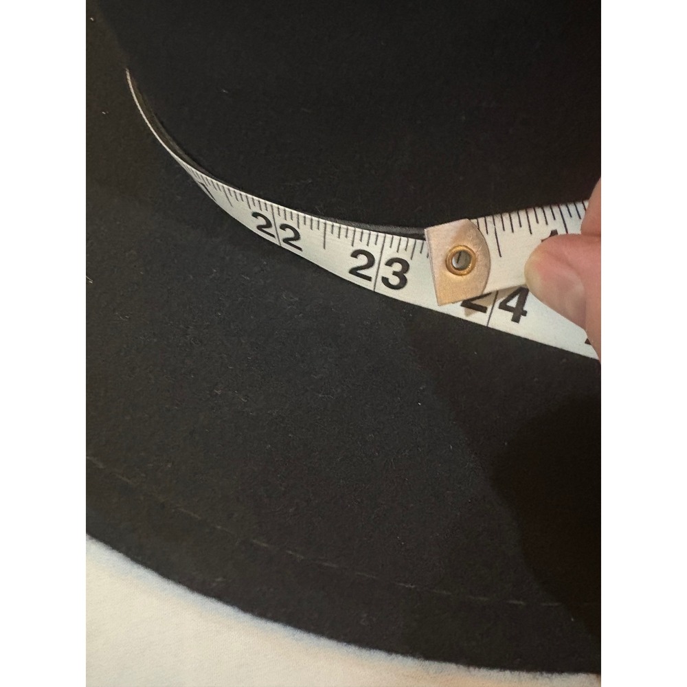 Pendleton Black Wool Fedora Hat Small Leather Ban… - image 8